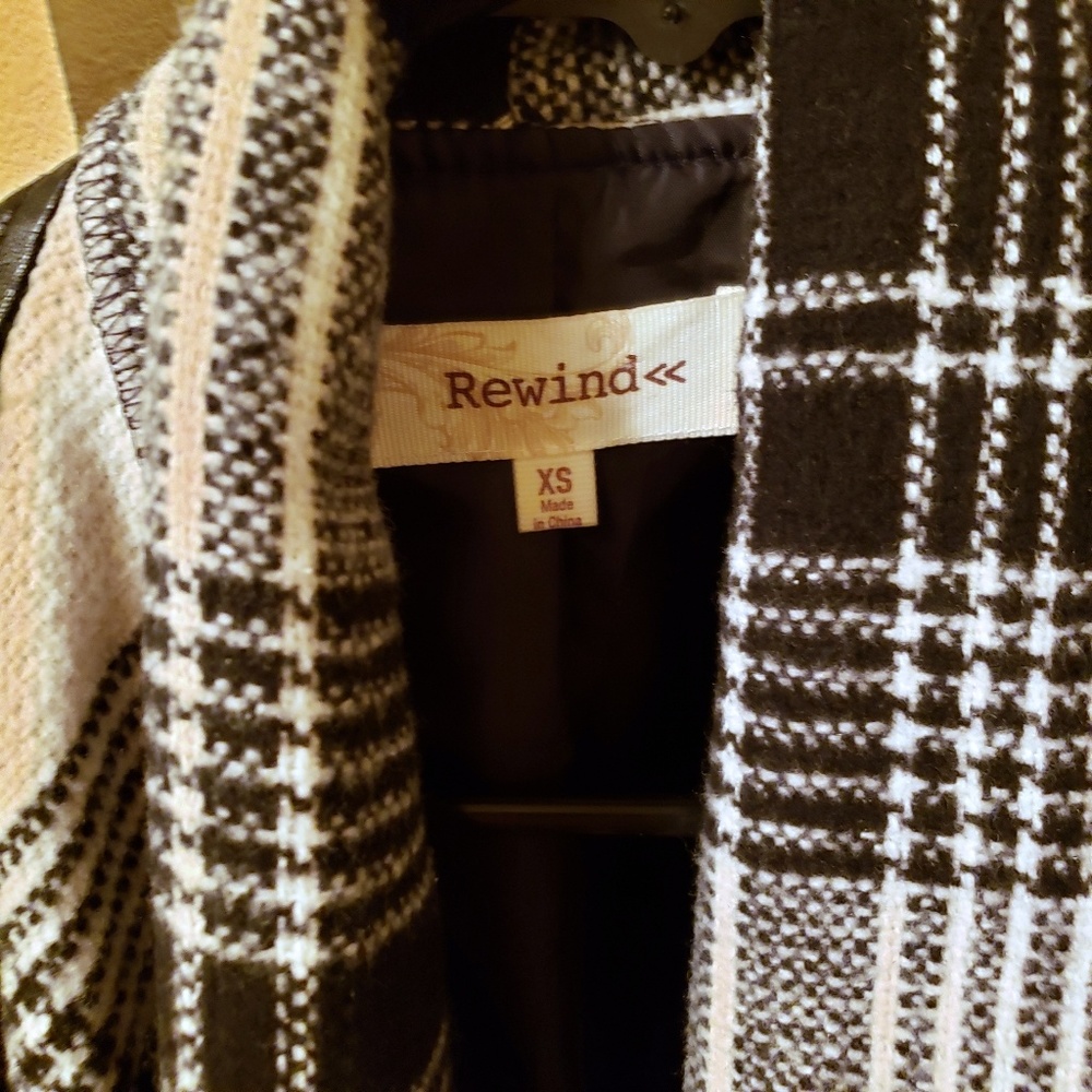 Rewind Junior's Vegan Leather with scarf jacket XS - Picture 5 of 8